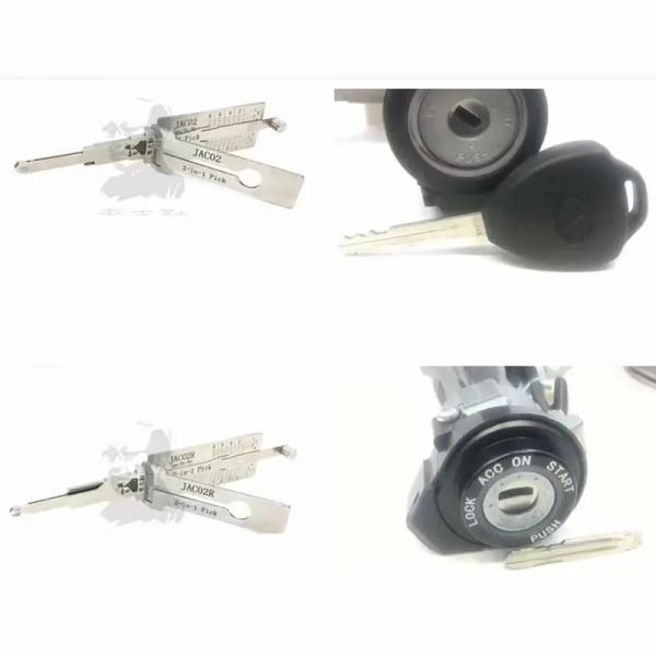 Lishi Tools JAC02 2 In 1 Pick JAC Series Flat Milling Number 76 and 88 Keys Car Lock - Image 2