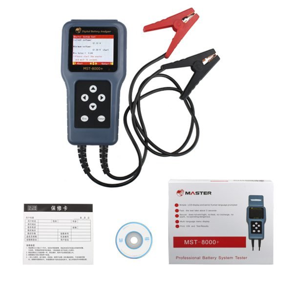 MST-8000+ Digital Battery Analyzer/Car Battery Tester No Printing Version - Image 2