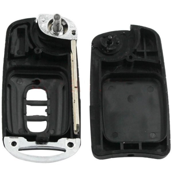 Modified 3 Buttons Flip Folding Remote Key Shell Case For Chevrolet Captiva - Pack of 5 - Image 2
