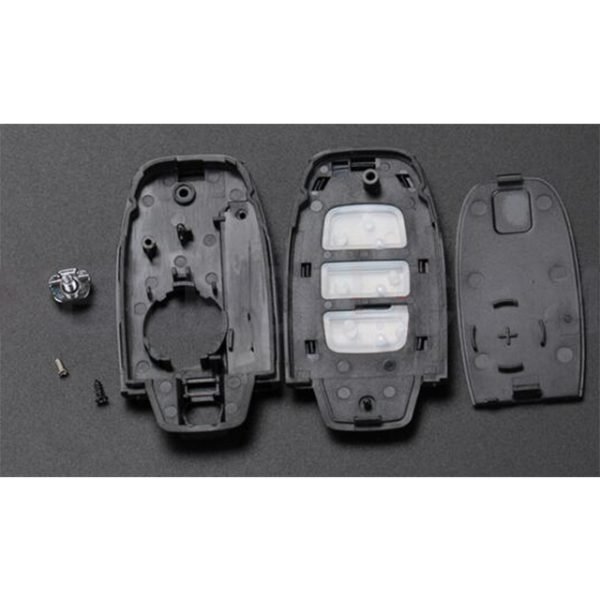 Modified Flip Remote Key Shell Case 3 Button Replacement for VW Sagitar Passat Bora Tiguan Lavida (5K0 837 202AJ)- pack of 5 - Image 2