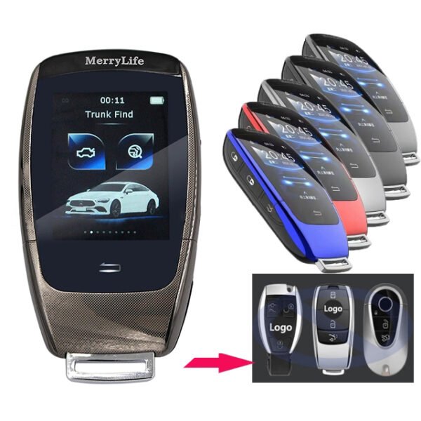 Modified Smart Keyless 3 Button Remote Key Case TK900 with LCD Screen for Mercedes-Benz S Class 500L S450L