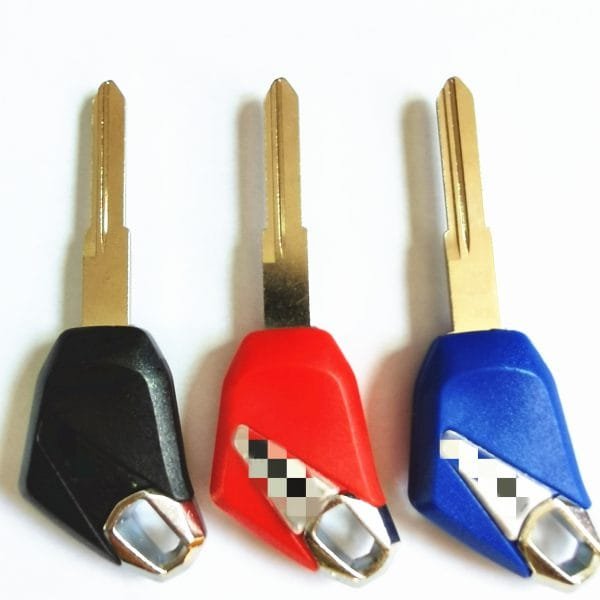 Motorcycle Transponder Key Shell for Kawasaki Blue- Pack of 5 - Image 5