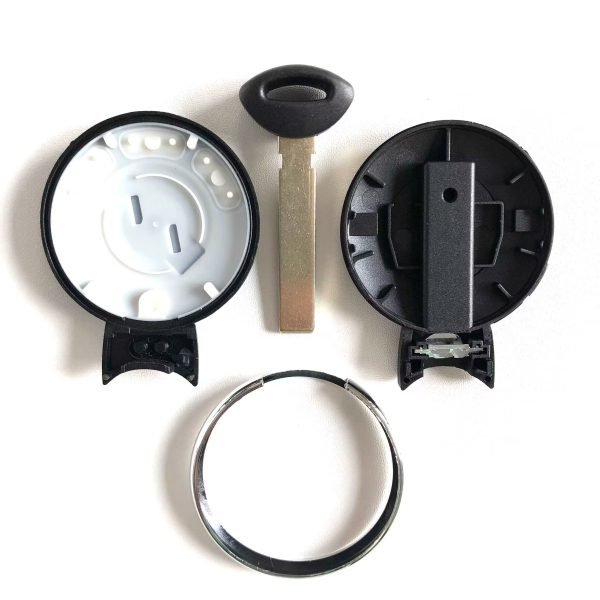 Multicolor Smart Remote Key Shell Case Fob 3 Button for BMW Mini Cooper R56 R57 R58 R60 R61 2007-2014 Silver Color- pack of 5 - Image 4