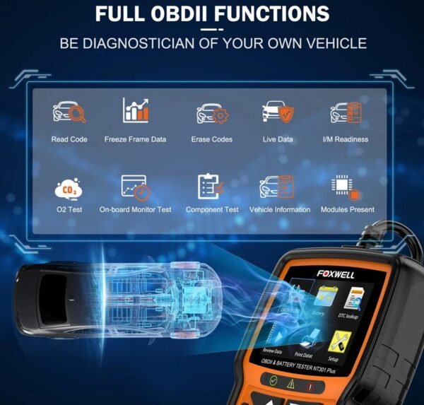 NT301 PLUS CANOBDII/EOBD Reader