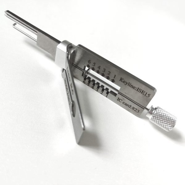 New Arrival Lishi Iseo R6 SS304 2 in 1 Locksmith Tool - Image 2