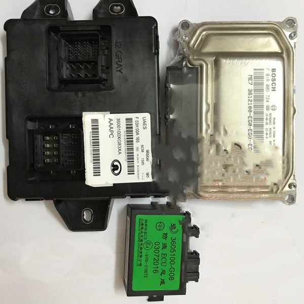 New Bosch ME7 ECU F01R00D724 3612100-EG01+ BCM 3600100XG83XA + Immobilizer 3605100-G08 03072016 for Great Wall Haval H1 - Image 3
