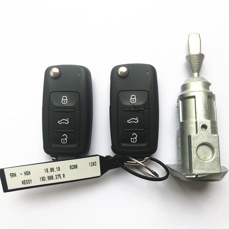 ORIGINAL Full Car Lock Set with 2 Pieces MQB Keyless Smart Key 3 BUTTONS 434MHZ SMART KEY FOR VW PASSAT 5KO 202AJ AND 753AG ETC - Image 2