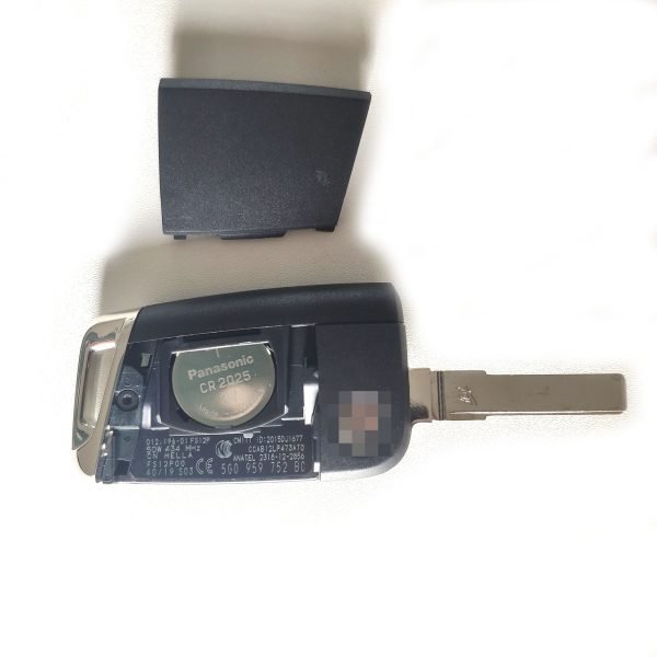 Original 3 Buttons 434 MHz Flip Proximity Smart Key for VW MQB Golf 7 - 5G0 959 752 BC - Image 3