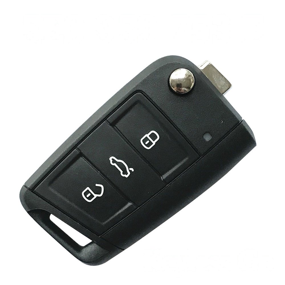 Original 3 Buttons 434 MHz MQB Type Flip Proximity Smart Key for Skoda Octavia 2012-2018 - 5E0 959 753 E (5E0 959 752 A)