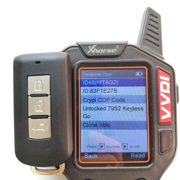 Original 3 Buttons 434 MHz Smart Key for Mitsubishi - ID46 - Image 3