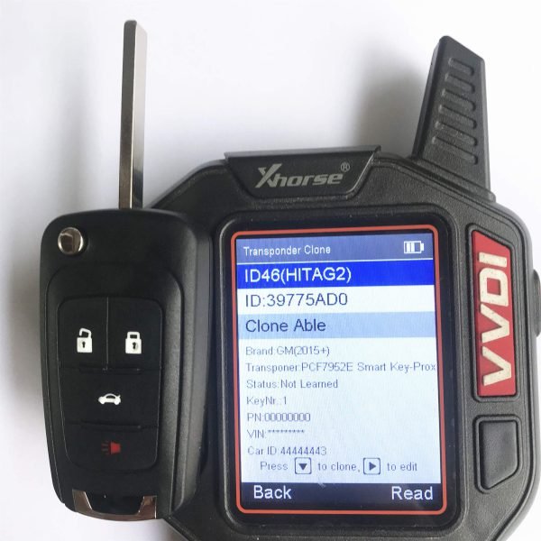 Original 3+1 Buttons 434 MHz Flip Proximity Smart Key for Chevrolet - Keyless Go - Image 5