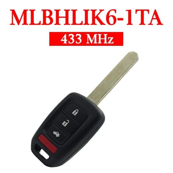 Original 433 MHz 3+1 Buttons Remote Head Key for Honda Accord Civic 2016-2018 - MLBHLIK6-1TA ( G Chip ) - Image 2