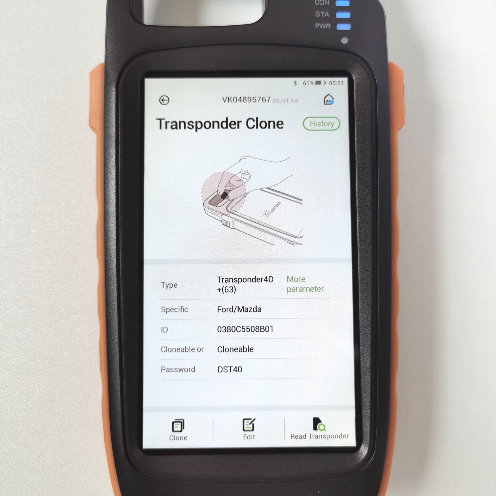 Original 434 MHz 3 Buttons Smart Proximity Key for Ford - with 4D 63 80 bit Chip - Image 4