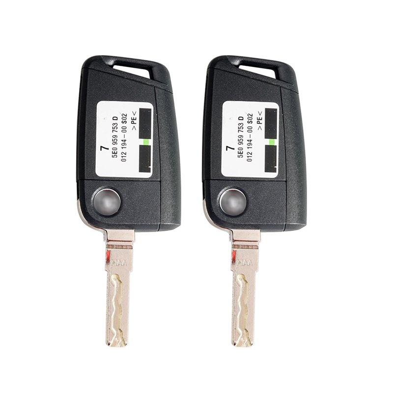 Original Car Door Lock Kit Set with 2 pcs Original Remote Key for Skoda - 5E0 959 753 D - Image 2