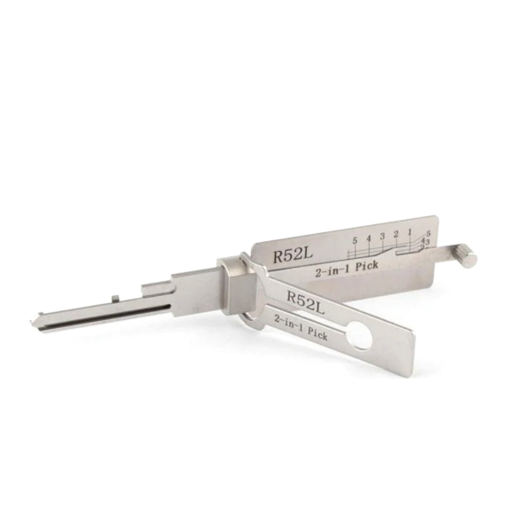 Lishi R52L Residential Pick Set 2 in 1 Lock Pick Decoder for Long Phillip brand of locks