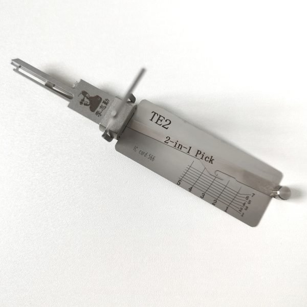Original Lishi TE2 – 2 in 1 Lock Pick Decoder for Residential Lock - Image 3