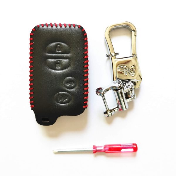 ( Pack of 10 ) High Quality Leather Key Case for Toyota Carrora Camry Crown Levin Rav4 Reiz Highlander - Image 3