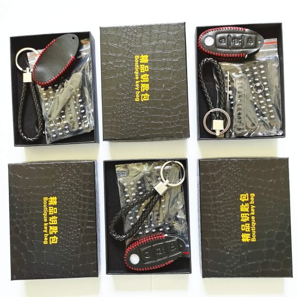 ( Pack of 5 ) High Quality Leather Key Case for Nissan - Image 4