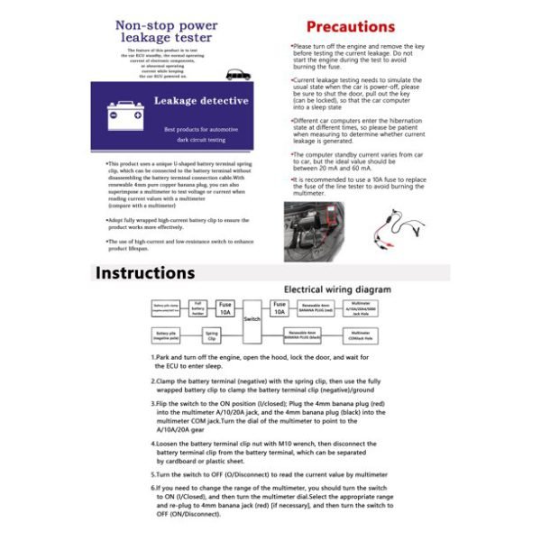 Parasitic Drain Tester for Automotive Battery Testing - Image 4