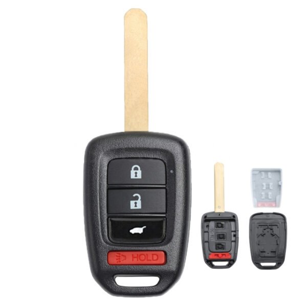 Remote Car Key Shell Case 3+1 Button for 2013-2016 SUV Honda Accord Civic MLBHLIK6-1T With Logo- pack of 5