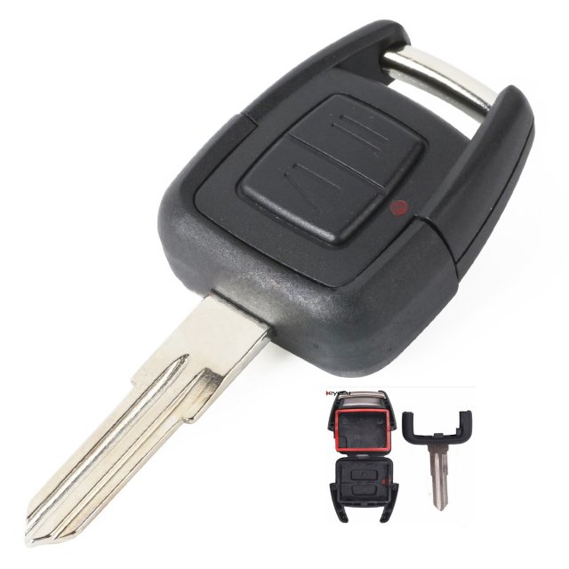 Remote Key Shell 2 Button for OPEL HU46 - pack of 5
