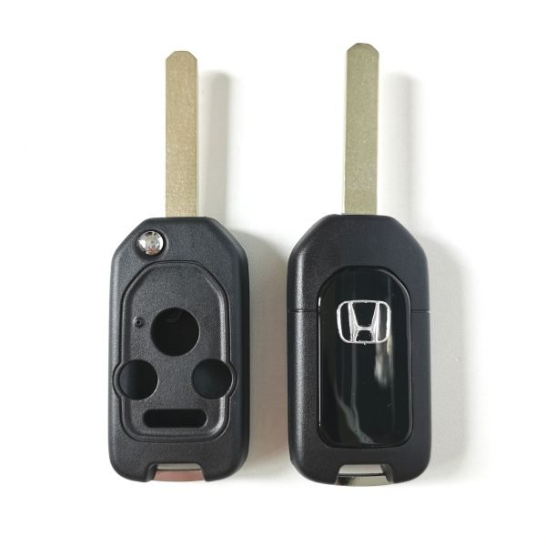 Remote Key Shell 3 +1 Button Fob for Honda Accord Civic CRV + Button Pad- pack of 5 - Image 2
