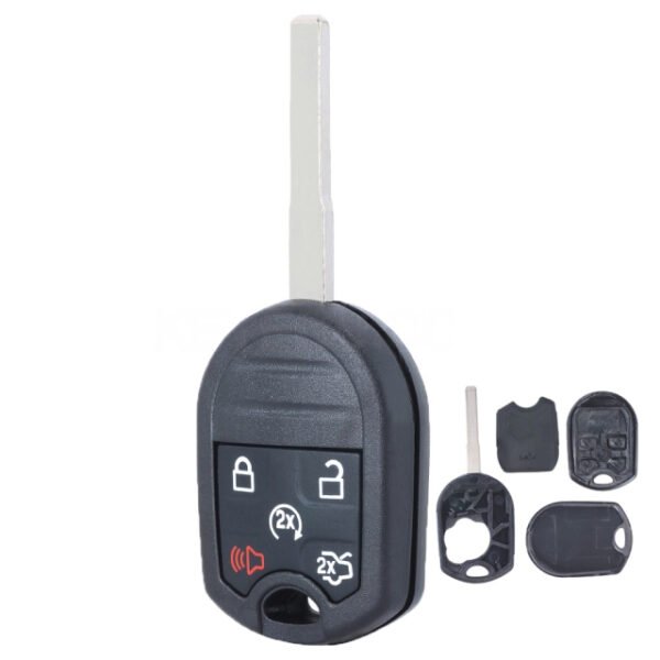 Remote Key Shell Fob 4 Button Replacement for Ford C-Max Escape Focus Fiesta Transit OUC6000022 HU101- pack of 2