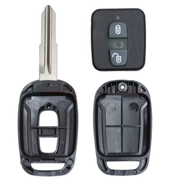 Replacement 2 Button Remote Key Blank Shell Case for Chevrolet Captiva - Pack of 2 - Image 3