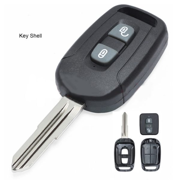 Replacement 2 Button Remote Key Blank Shell Case for Chevrolet Captiva - Pack of 2 - Image 5