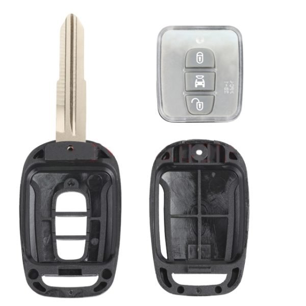Replacement 3 Button Remote Key Blank Shell Case for Chevrolet Captiva - Pack of 5 - Image 2