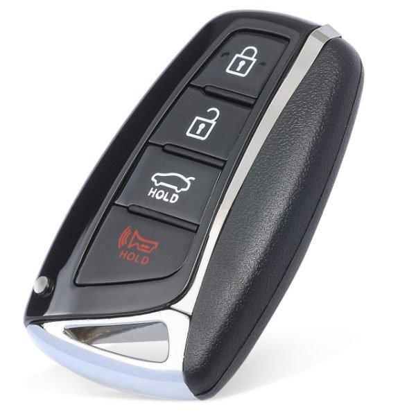 Replacement Car Key Shell Case 4 Button for Hyundai Santa Fe Equus Azera Genesis - pack of 5 - Image 4
