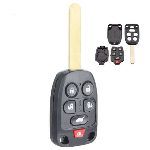 Replacement Remote Car Key Shell Case Fob 6 Button for Honday Odyssey 2011-2013- pack of 5