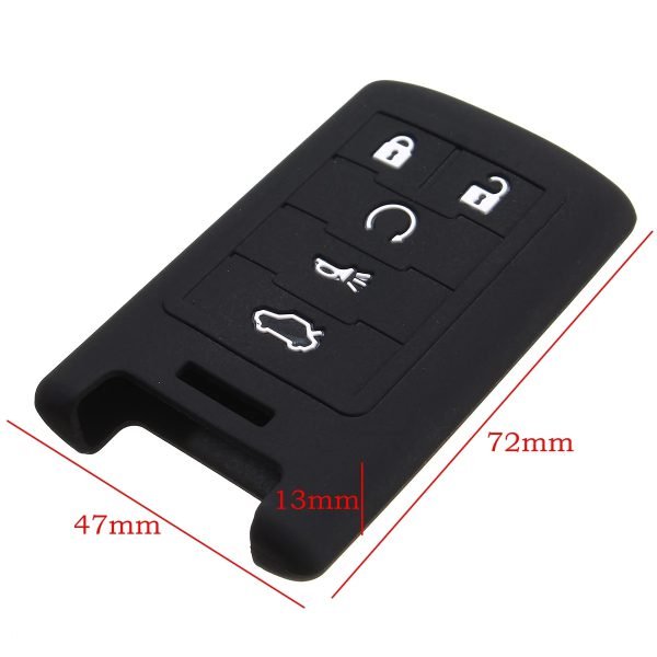 Silicone Cover 5 Buttons Remote Case For Cadillac STS ATS DTS CTS XTS SRX - Pack of 5 - Image 5
