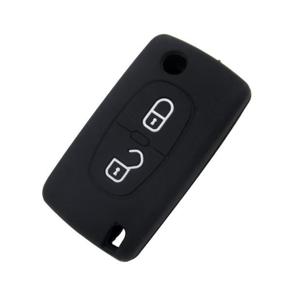 Silicone Cover for 2 Buttons Peugeot Citroen Car Keys - 5 Pieces - Image 2