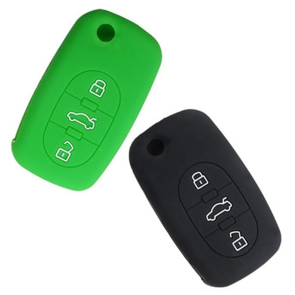 Silicone Cover for 3 Buttons Audi A4 A6 Car Keys - 5 Pieces - Image 2