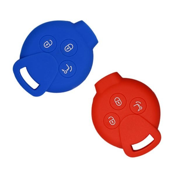 Silicone Cover for 3 Buttons Mercedes-Benz Smart Car Keys - 5 Pieces - Image 2
