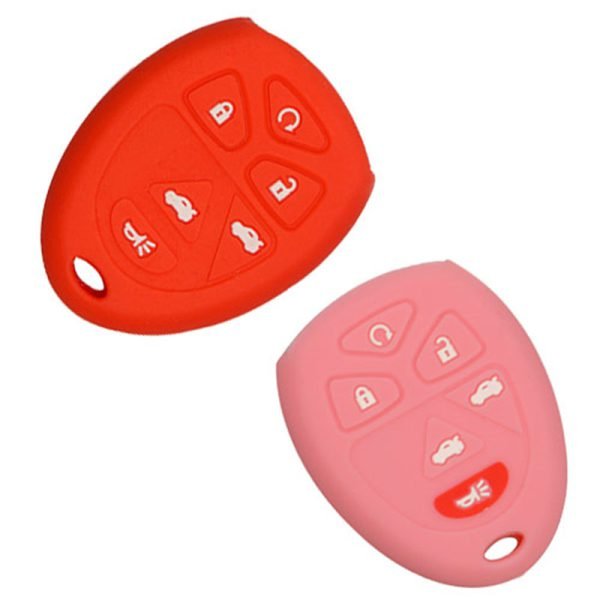 Silicone Key Cover for Cadillac Chevrolet GMC Yukon - 5 Pieces - Image 2