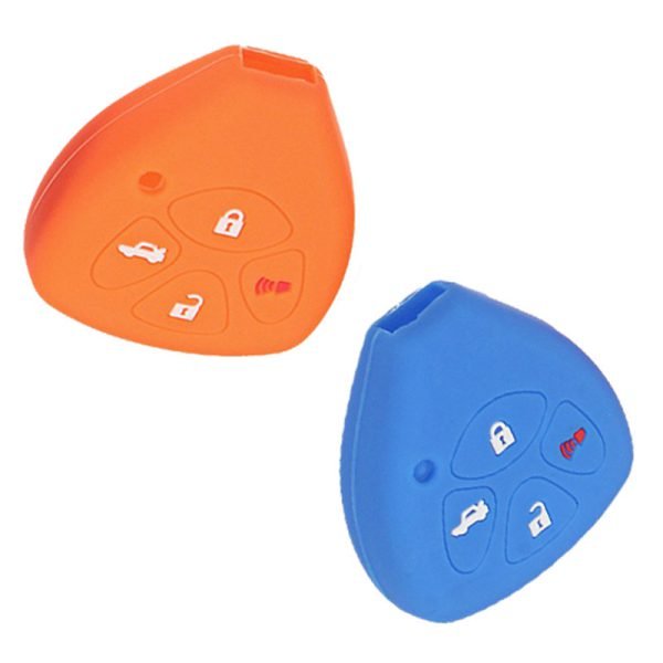Silicone Key Cover for Toyota Camry Reiz Previa - 5 Pieces - Image 2