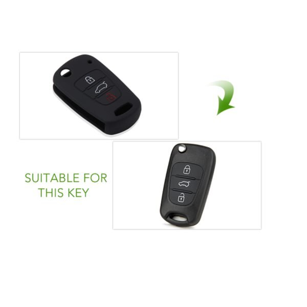 Silicone Protective Key Cover Case For Kia - Pack of 5 - Image 5