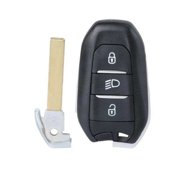 Smart Remote Car Key Shell 3 Buttons Fob for Peugeot 5008 508 2020 2021 HU83 Blade - pack of 5