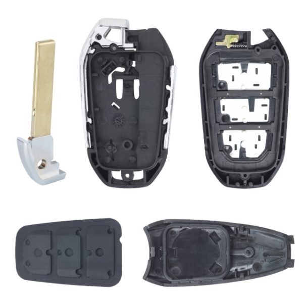 Smart Remote Car Key Shell 3 Buttons Fob for Peugeot 5008 508 2020 2021 HU83 Blade - pack of 5 - Image 2