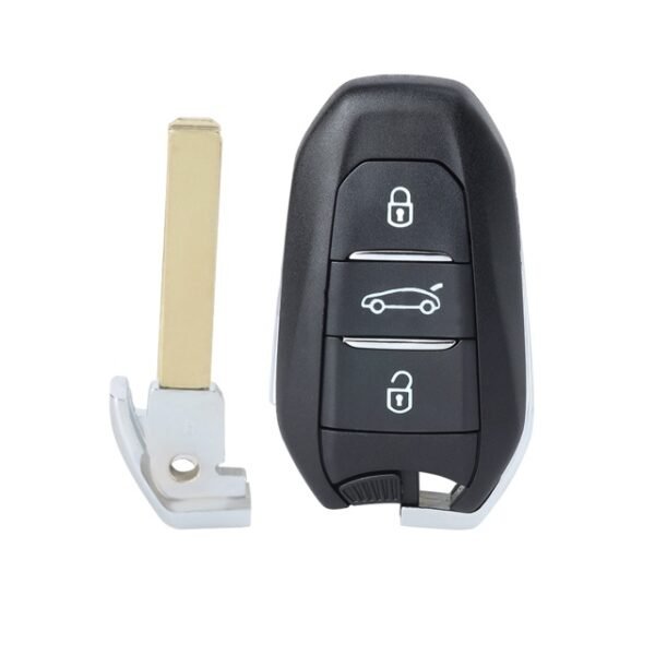 Smart Remote Car Key Shell 3 Buttons Fob for Peugeot 5008 508 2020 2021 VA2 Blade - pack of 5