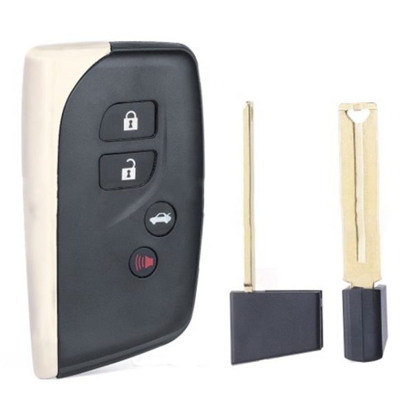 Smart Remote Key Case Shell Fob 3 Button for 2013 - 2016 2017 Lexus LS460 LS600H- pack of 5 - Image 3