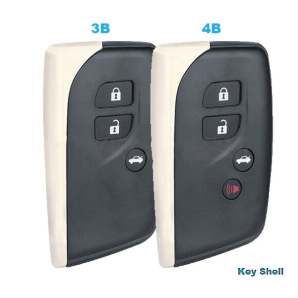 Smart Remote Key Case Shell Fob 3 Button for 2013 - 2016 2017 Lexus LS460 LS600H- pack of 5 - Image 5