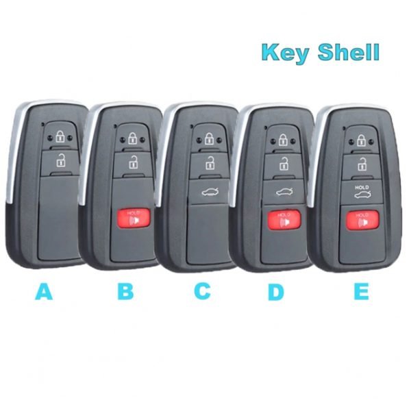 Smart Remote Key Shell Case Housing Replacement for Toyota Prius C-HR Model D- pack of 5 - Image 8