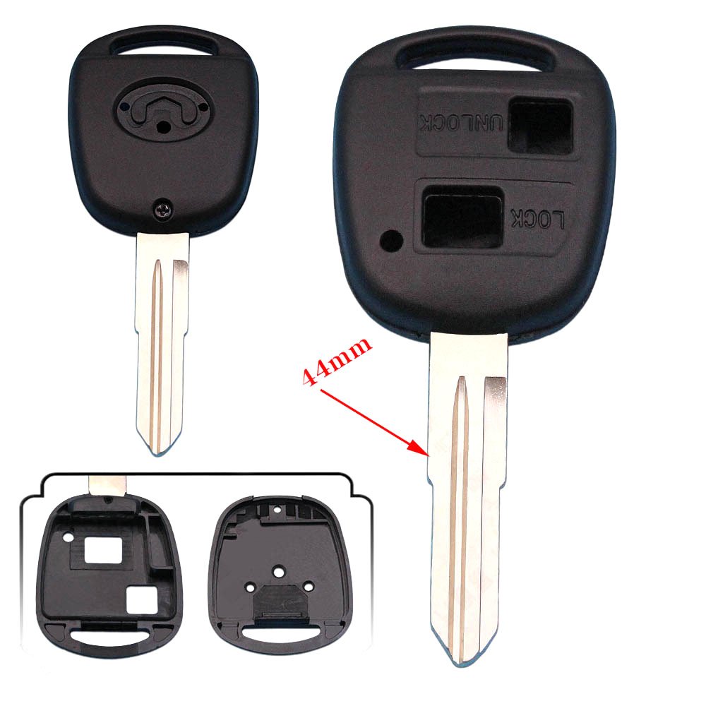 Suitable for Great Wall H3 H5 straight handle 2 button remote control key shell straight plate remote control key shell  - 5 pcs - Image 3