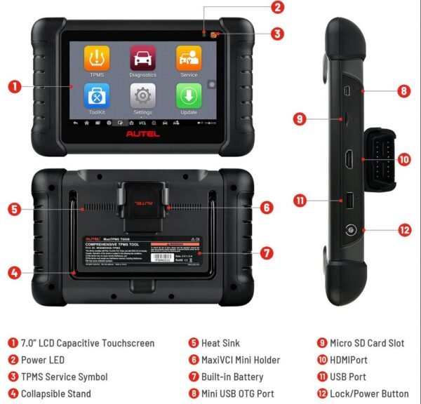 Autel MaxiTPMS TS608K Complete TPMS & All System Automotive Diagnosis with 25 Services - Image 4