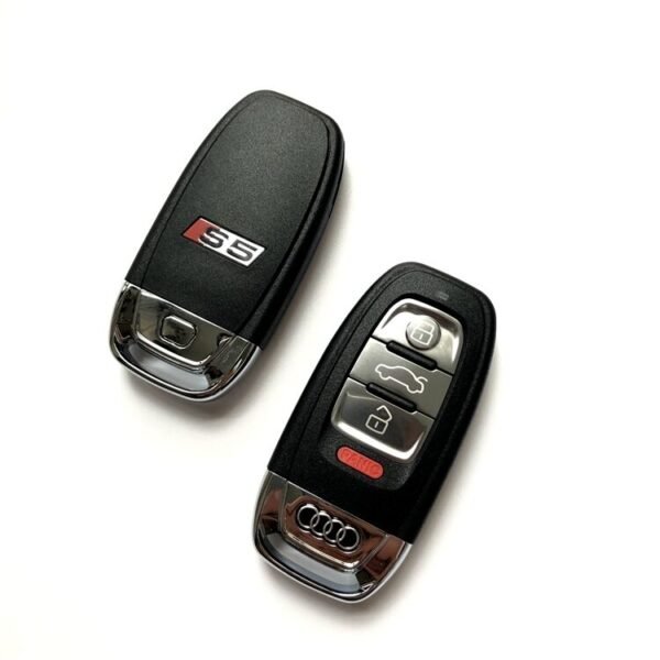 Fob Replacement 4 Buttons for Audi S5 Remote Key Shell - pack of 5