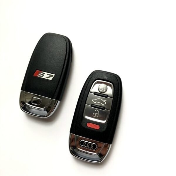 Fob Replacement 4 Buttons for Audi S7 Remote Key Shell - pack of 5