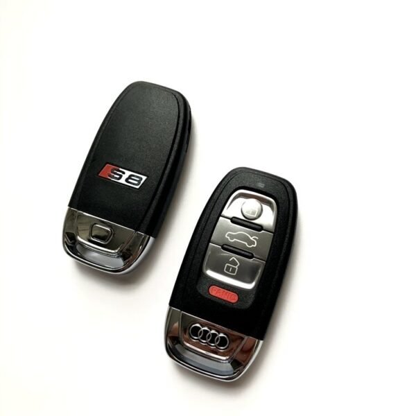 Fob Replacement 4 Buttons for Audi S8 Remote Key Shell - pack of 5